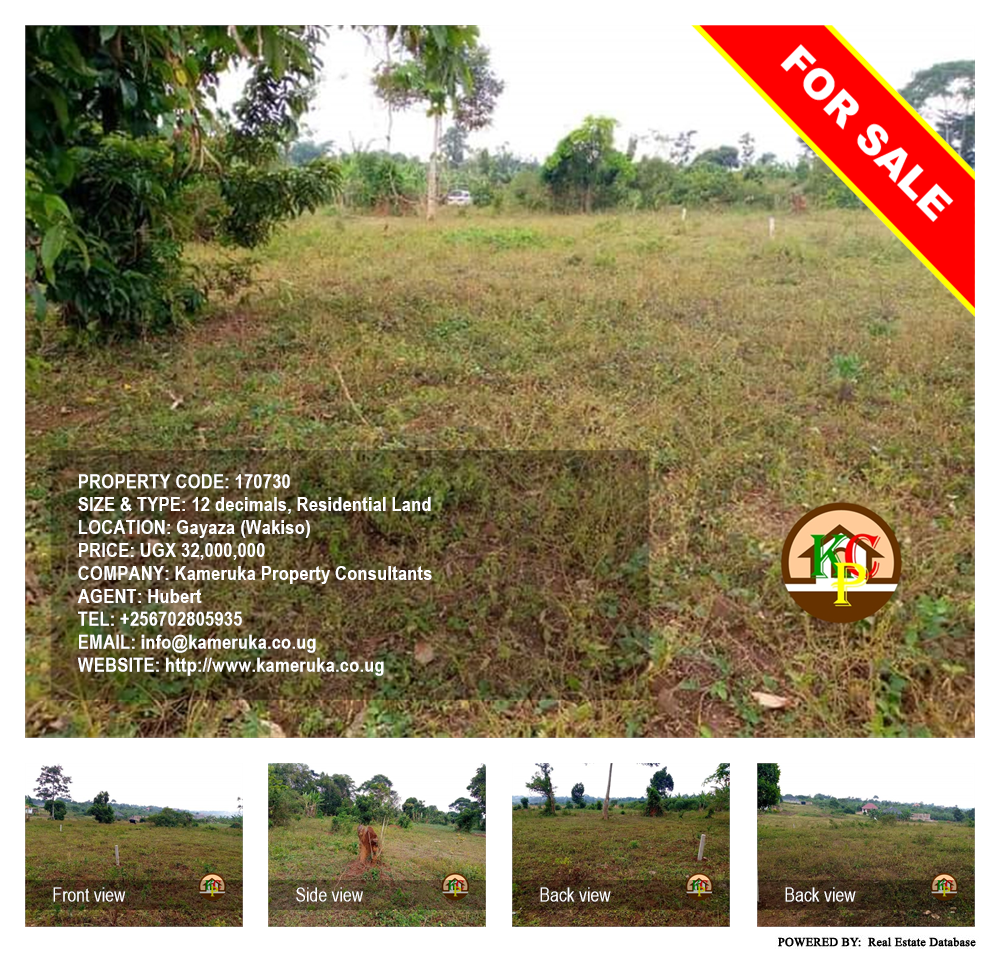 Residential Land  for sale in Gayaza Wakiso Uganda, code: 170730