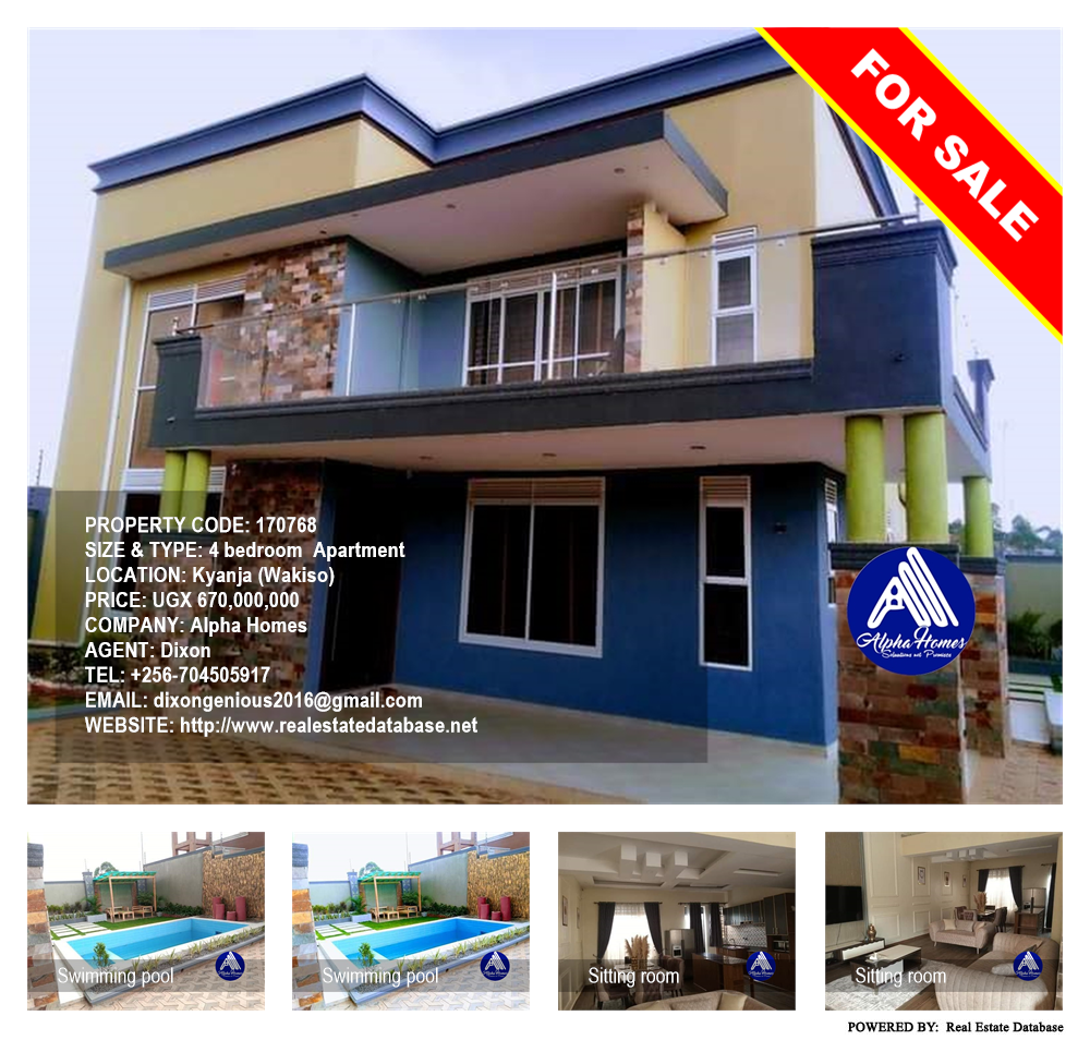 4 bedroom Apartment  for sale in Kyanja Wakiso Uganda, code: 170768