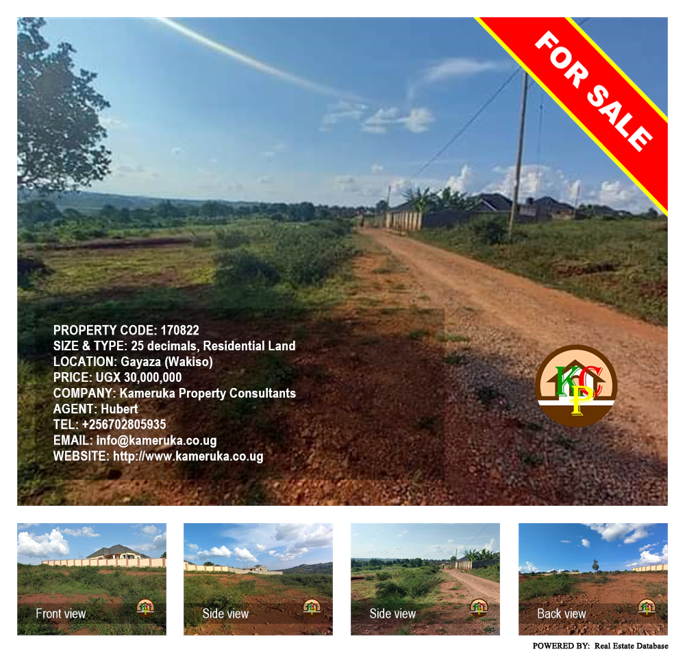Residential Land  for sale in Gayaza Wakiso Uganda, code: 170822