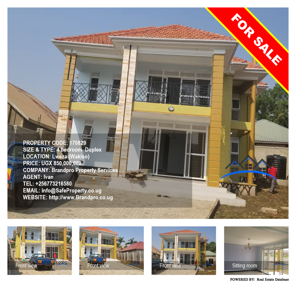 4 bedroom Duplex  for sale in Lweza Wakiso Uganda, code: 170829