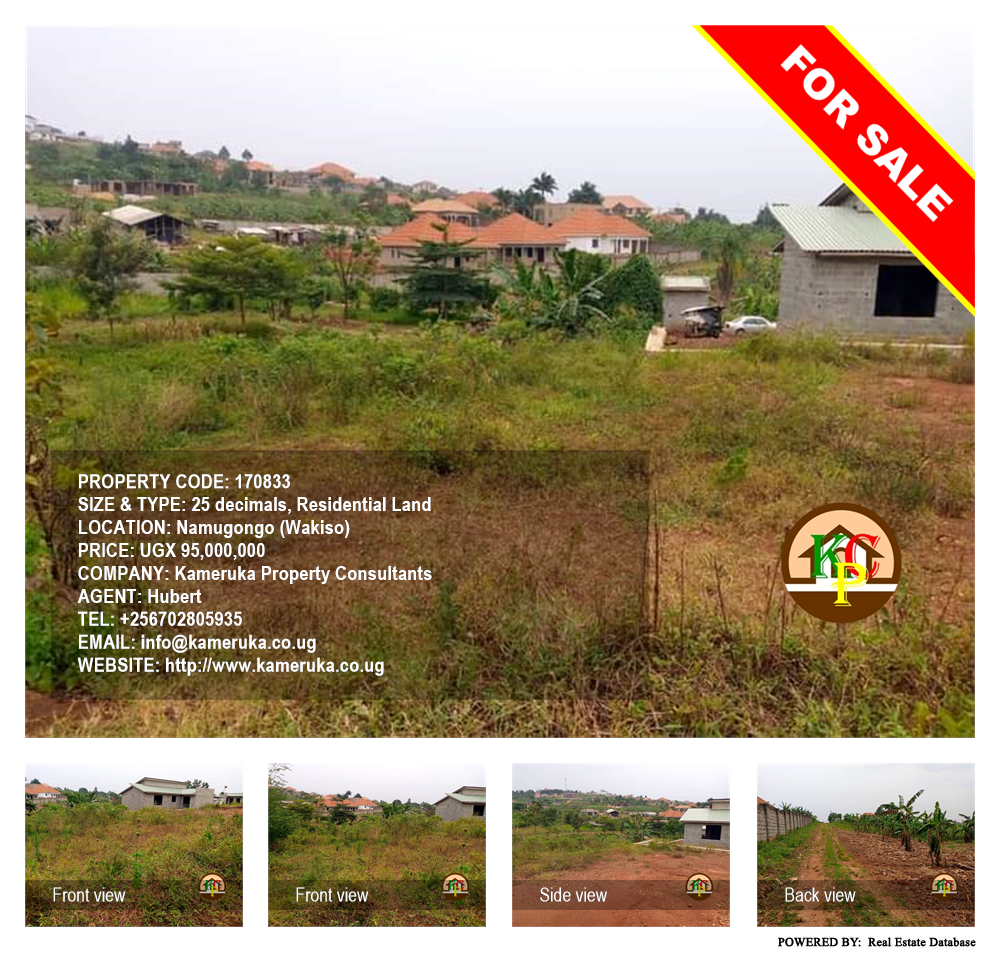 Residential Land  for sale in Namugongo Wakiso Uganda, code: 170833