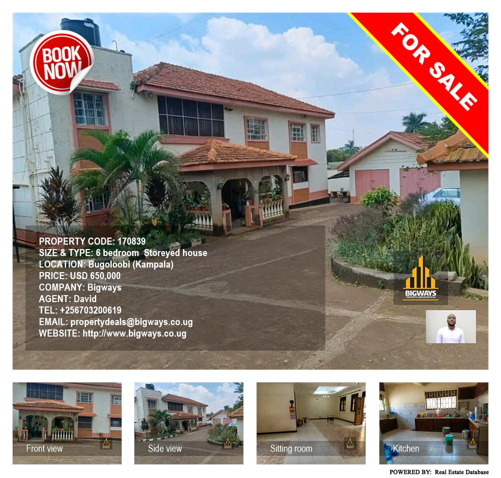 6 bedroom Storeyed house  for sale in Bugoloobi Kampala Uganda, code: 170839
