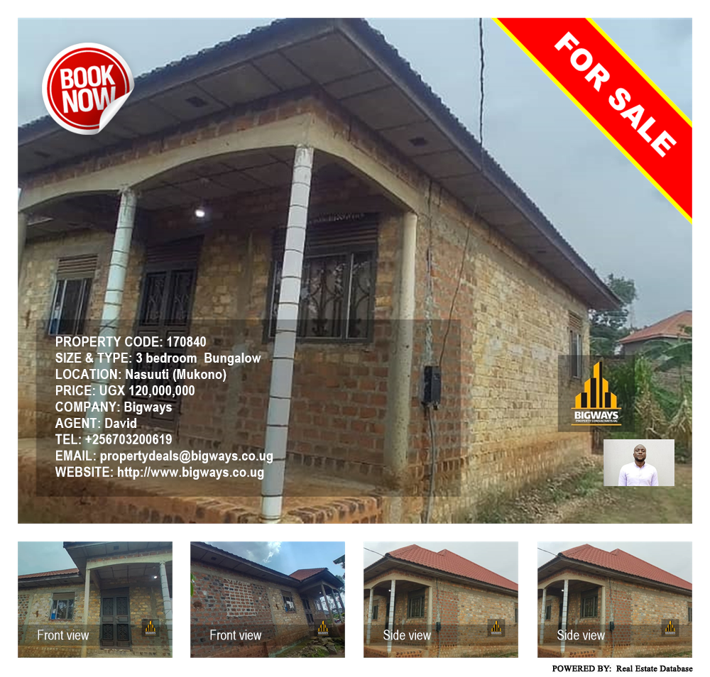 3 bedroom Bungalow  for sale in Nasuuti Mukono Uganda, code: 170840