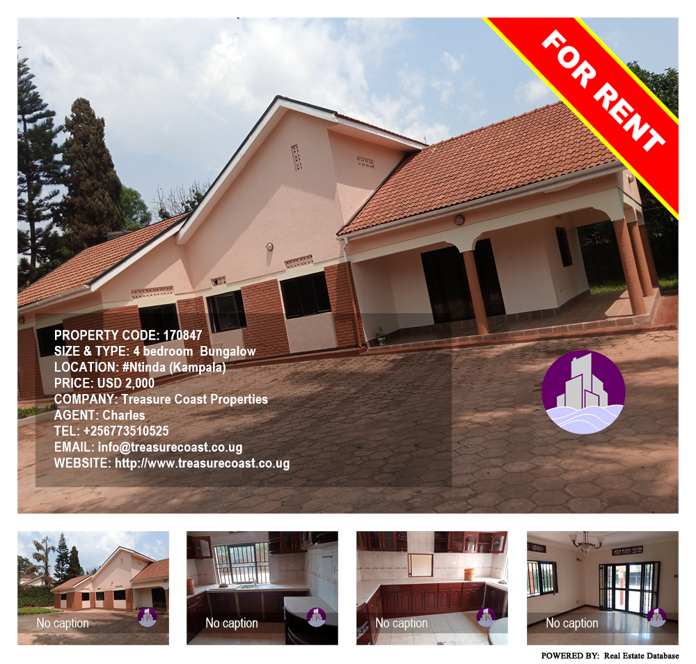 4 bedroom Bungalow  for rent in Ntinda Kampala Uganda, code: 170847