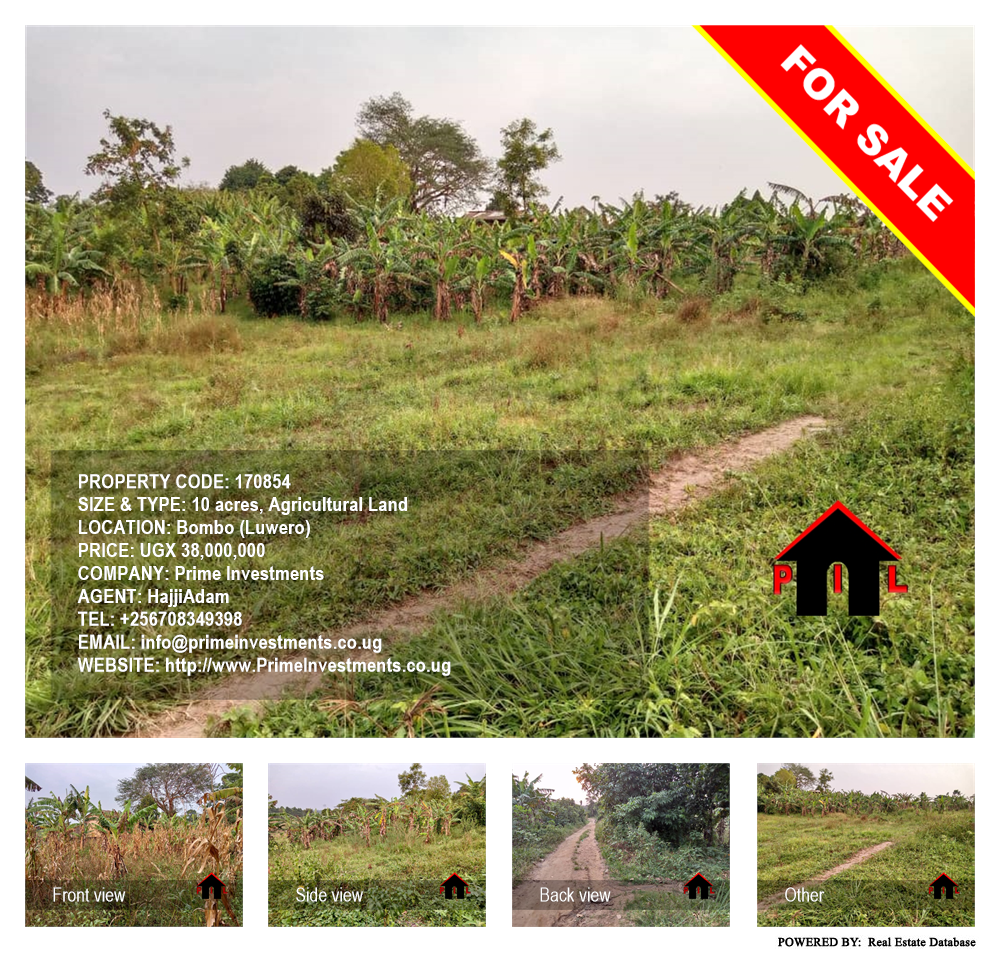 Agricultural Land  for sale in Bombo Luweero Uganda, code: 170854