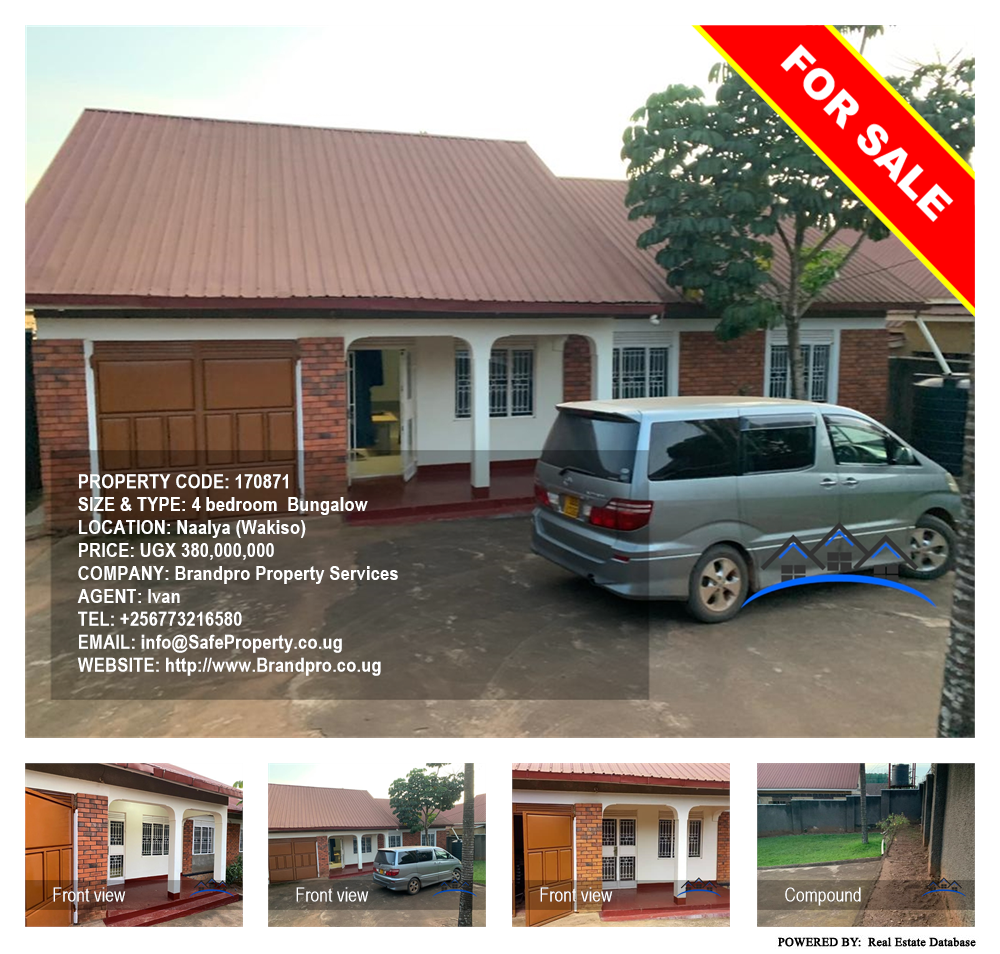 4 bedroom Bungalow  for sale in Naalya Wakiso Uganda, code: 170871