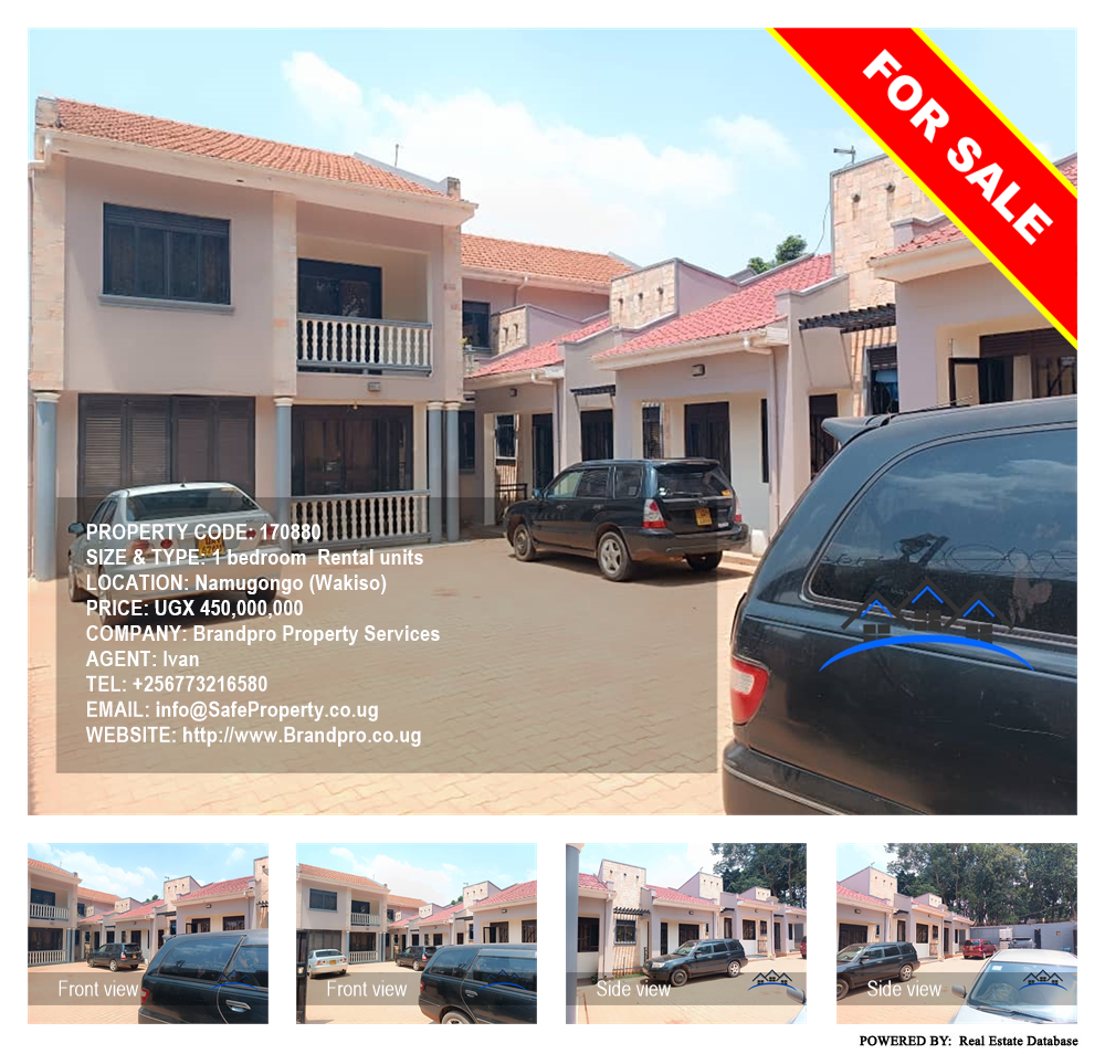 1 bedroom Rental units  for sale in Namugongo Wakiso Uganda, code: 170880