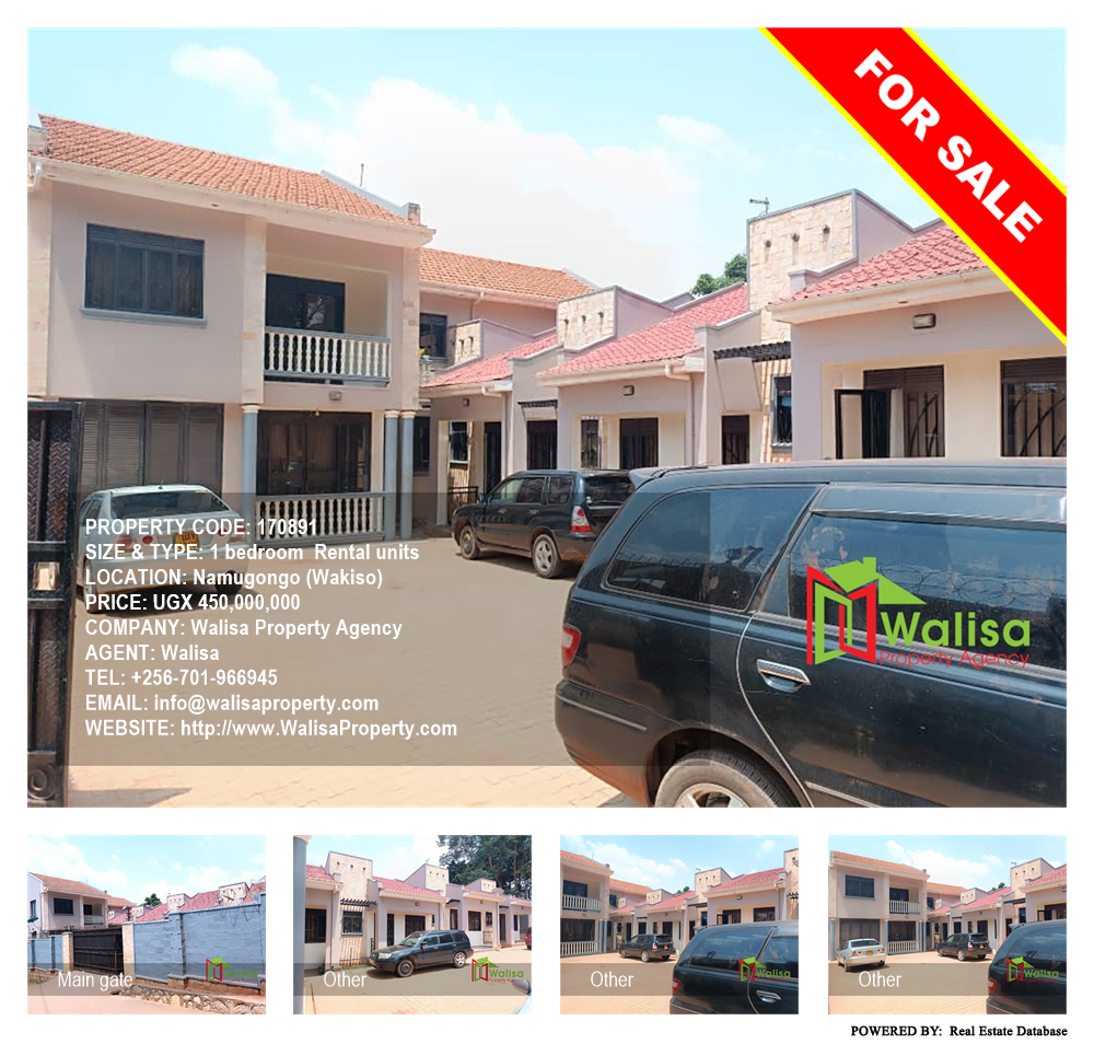1 bedroom Rental units  for sale in Namugongo Wakiso Uganda, code: 170891