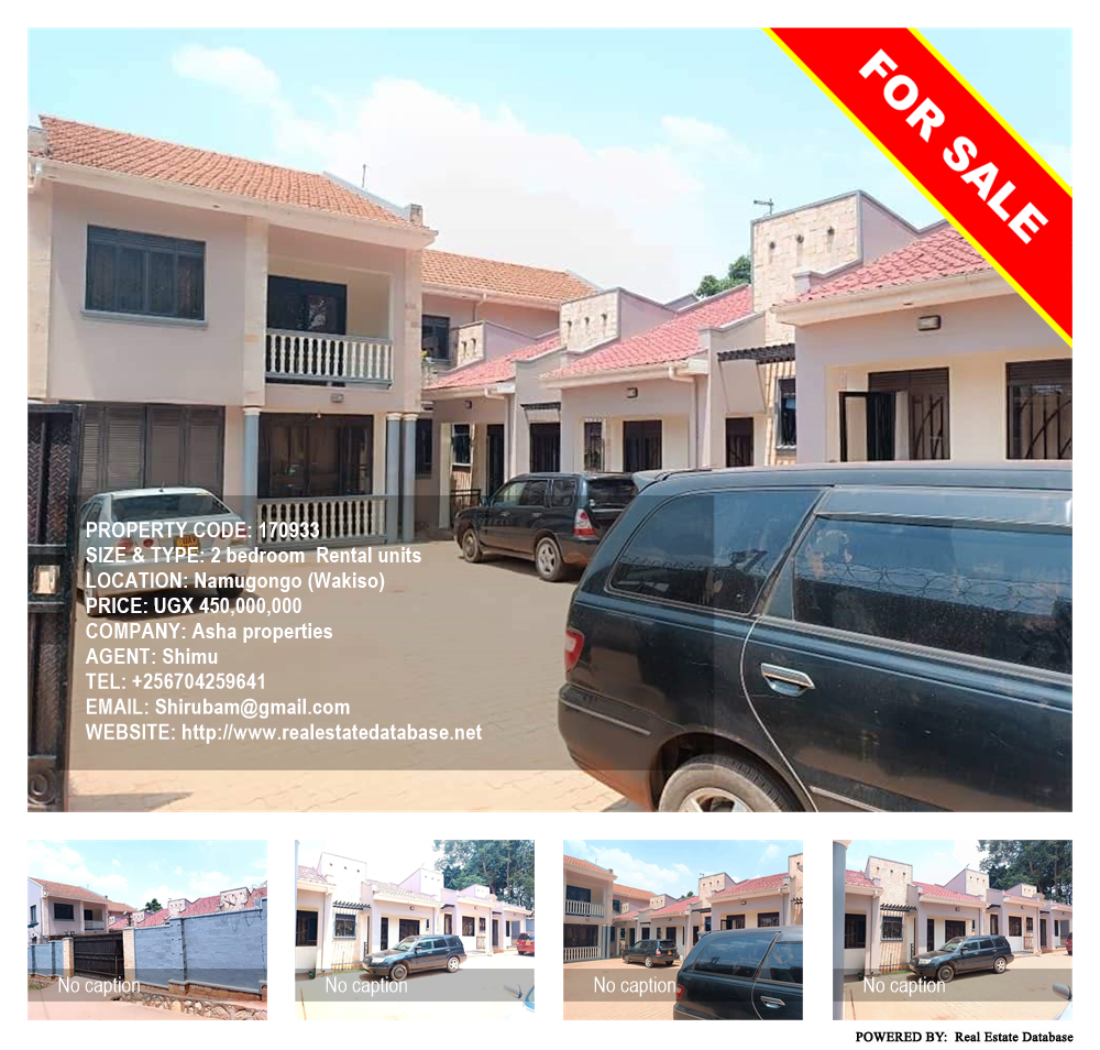 2 bedroom Rental units  for sale in Namugongo Wakiso Uganda, code: 170933