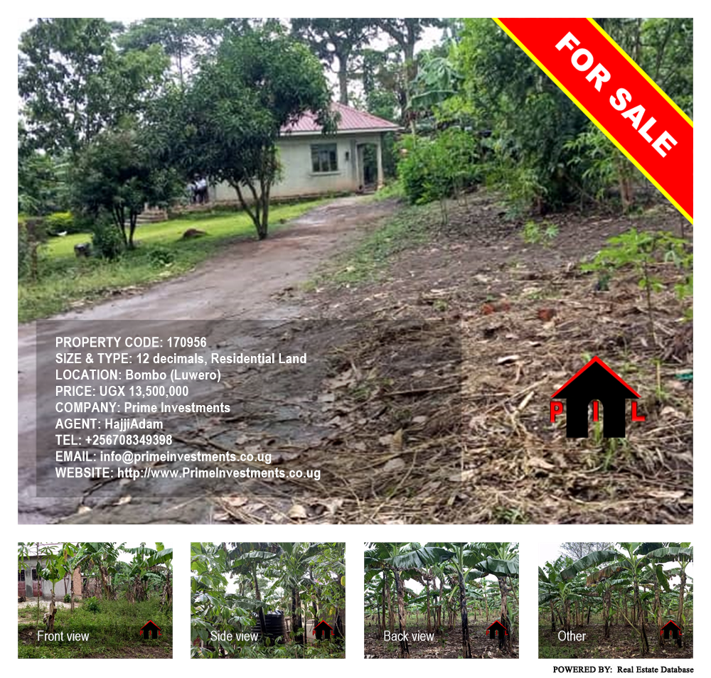 Residential Land  for sale in Bombo Luweero Uganda, code: 170956