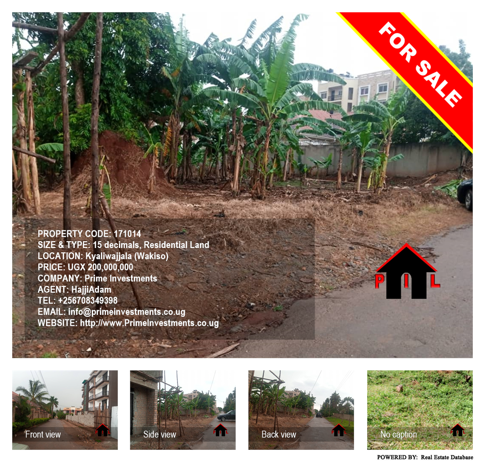 Residential Land  for sale in Kyaliwajjala Wakiso Uganda, code: 171014