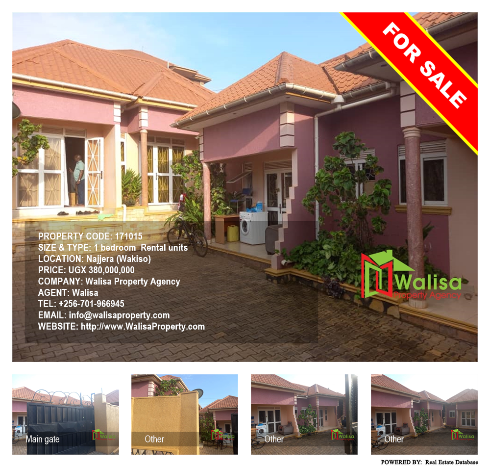 1 bedroom Rental units  for sale in Najjera Wakiso Uganda, code: 171015