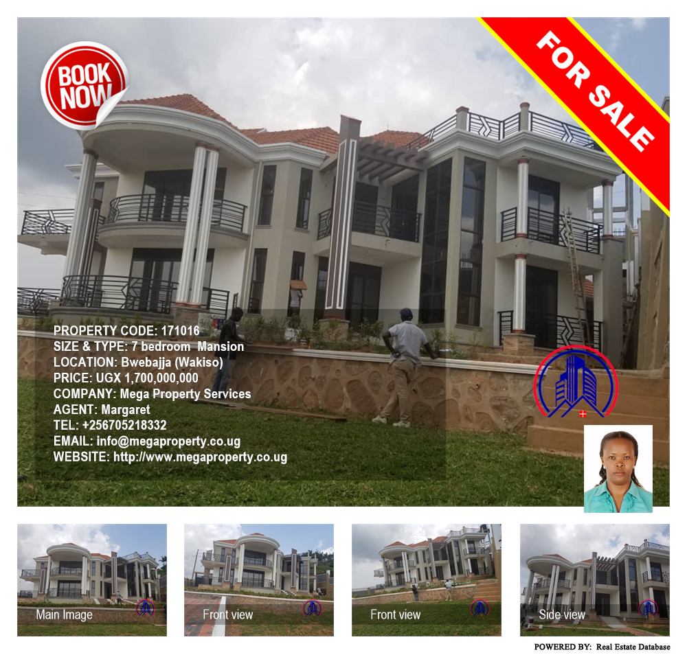 7 bedroom Mansion  for sale in Bwebajja Wakiso Uganda, code: 171016