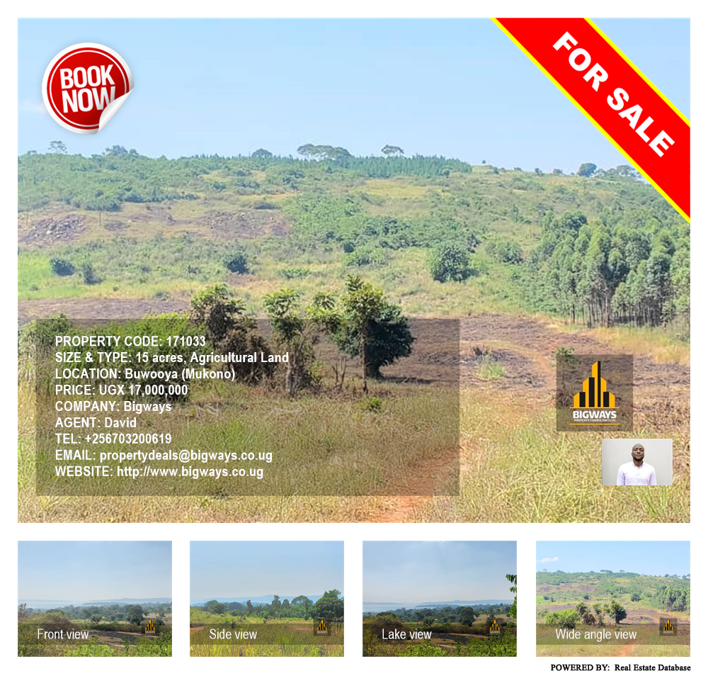 Agricultural Land  for sale in Buwooya Mukono Uganda, code: 171033