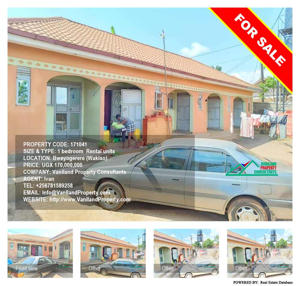 1 bedroom Rental units  for sale in Bweyogerere Wakiso Uganda, code: 171041