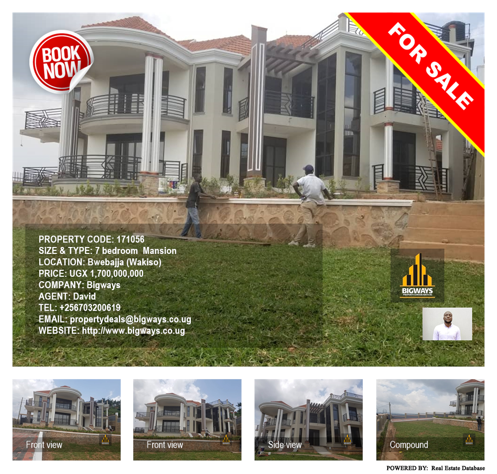 7 bedroom Mansion  for sale in Bwebajja Wakiso Uganda, code: 171056