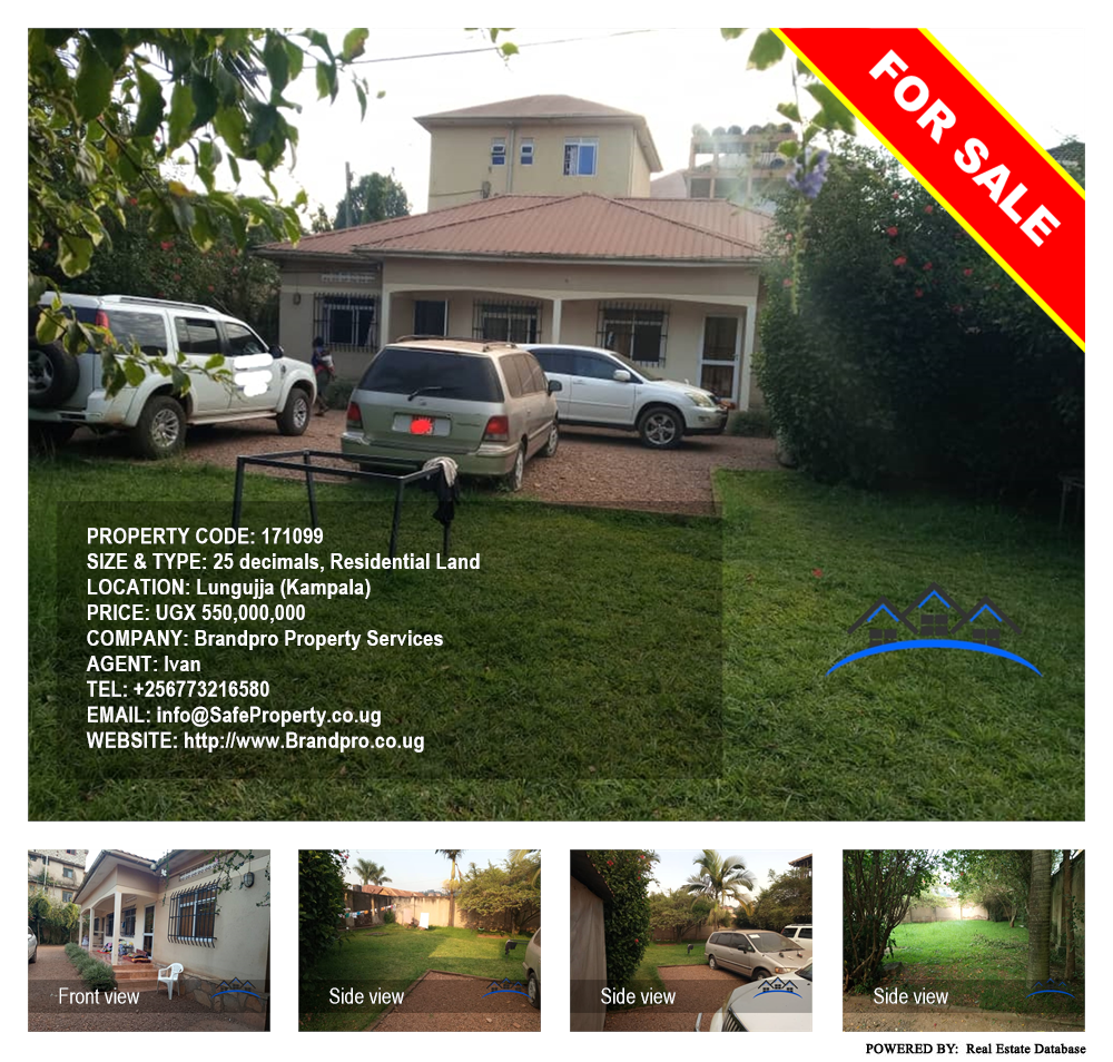 Residential Land  for sale in Lungujja Kampala Uganda, code: 171099