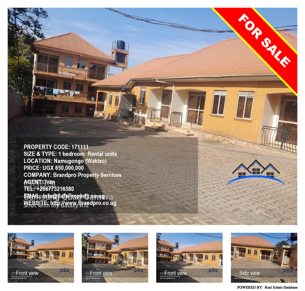 1 bedroom Rental units  for sale in Namugongo Wakiso Uganda, code: 171111