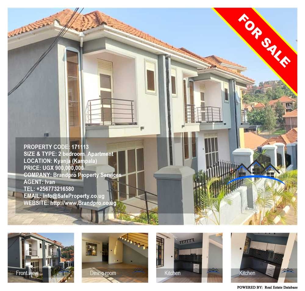 2 bedroom Apartment  for sale in Kyanja Kampala Uganda, code: 171113