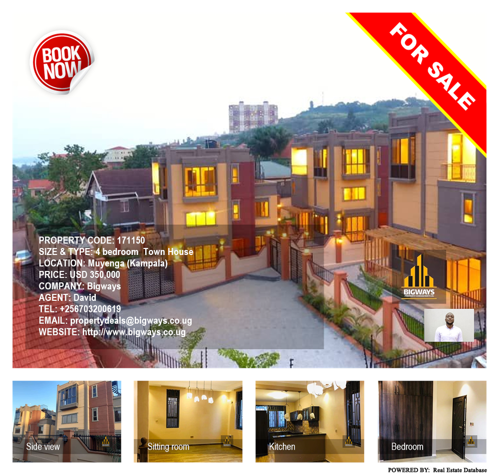 4 bedroom Town House  for sale in Muyenga Kampala Uganda, code: 171150