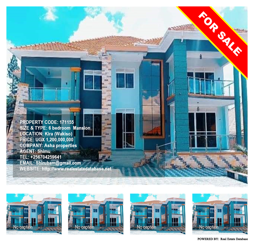 6 bedroom Mansion  for sale in Kira Wakiso Uganda, code: 171155