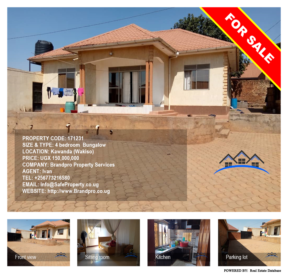 4 bedroom Bungalow  for sale in Kawanda Wakiso Uganda, code: 171231