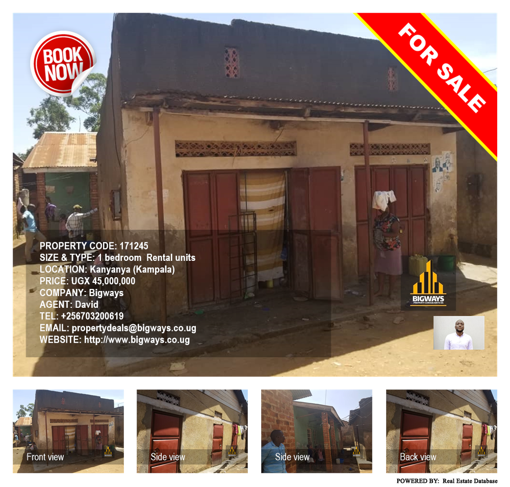 1 bedroom Rental units  for sale in Kanyanya Kampala Uganda, code: 171245