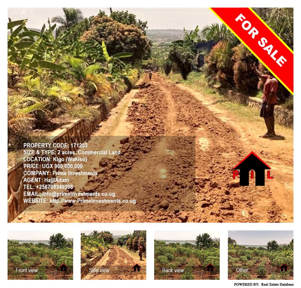 Commercial Land  for sale in Kigo Wakiso Uganda, code: 171253
