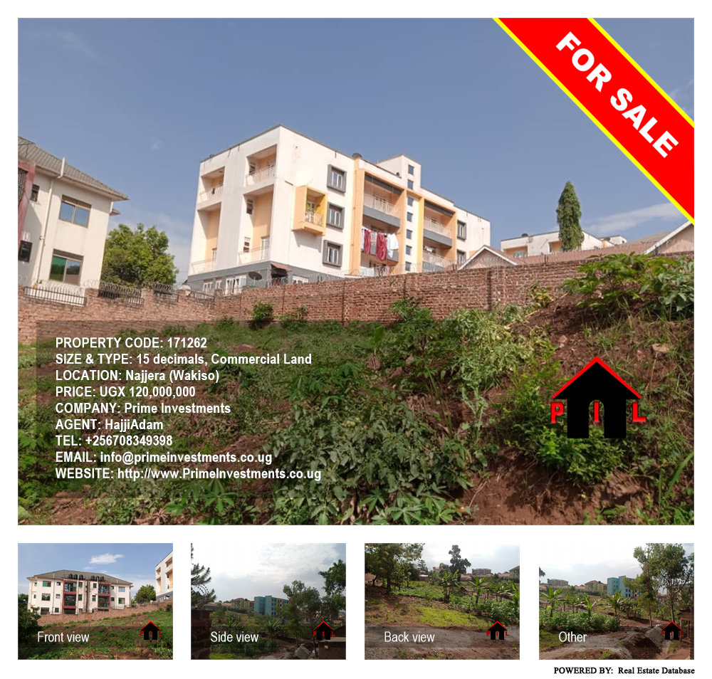 Commercial Land  for sale in Najjera Wakiso Uganda, code: 171262