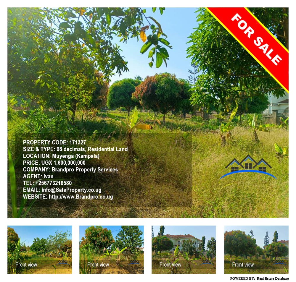Residential Land  for sale in Muyenga Kampala Uganda, code: 171327