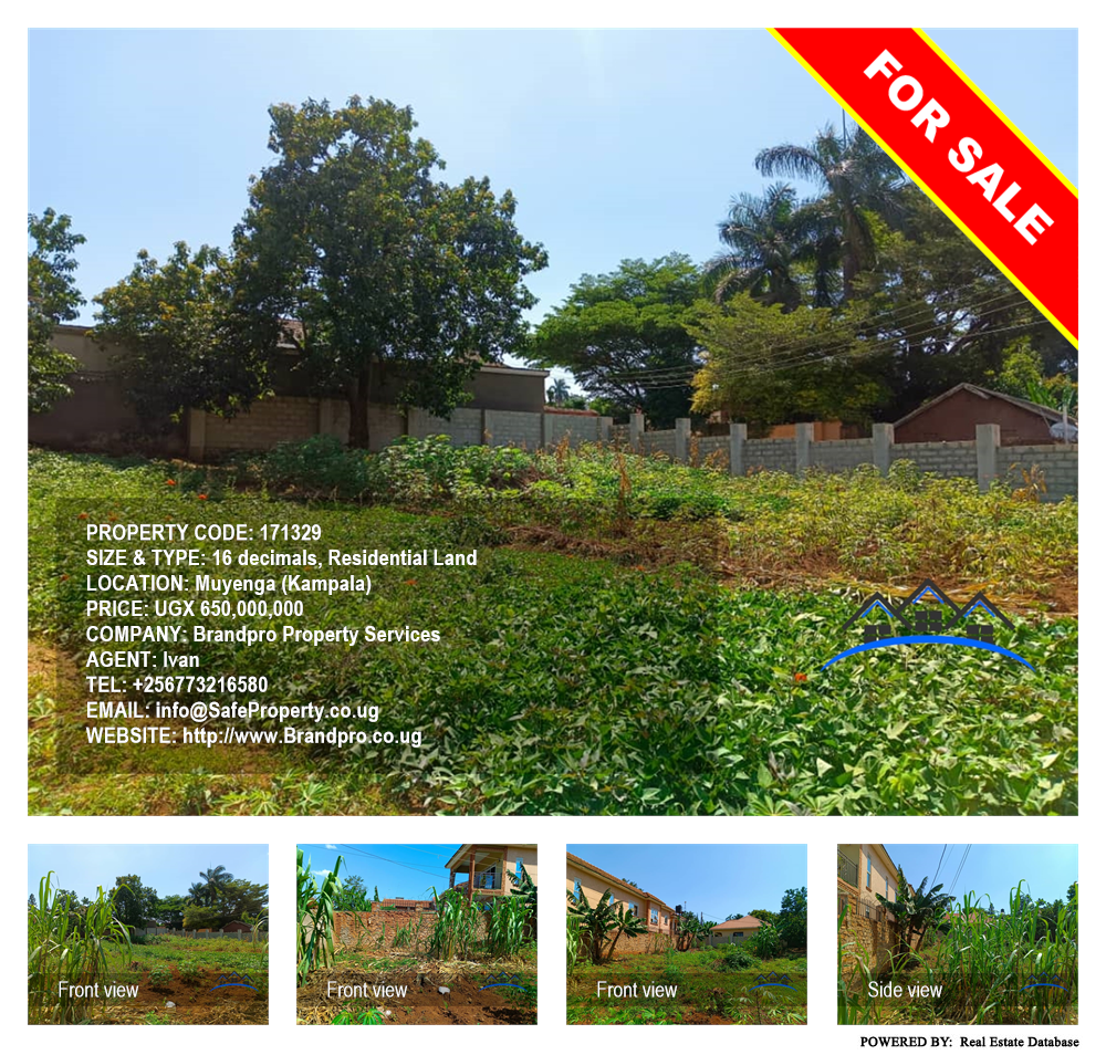 Residential Land  for sale in Muyenga Kampala Uganda, code: 171329