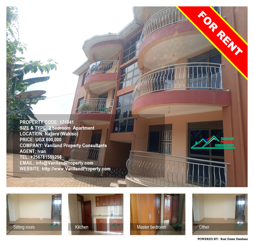 2 bedroom Apartment  for rent in Najjera Wakiso Uganda, code: 171341
