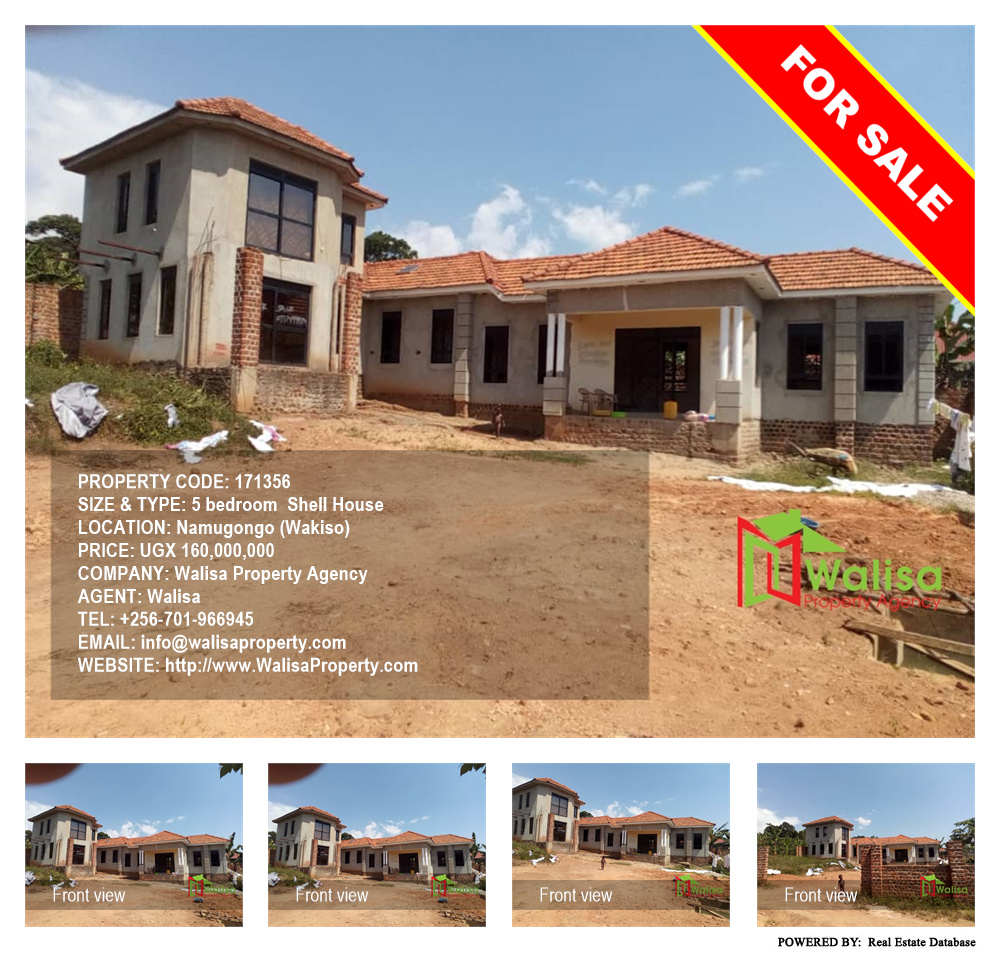 5 bedroom Shell House  for sale in Namugongo Wakiso Uganda, code: 171356