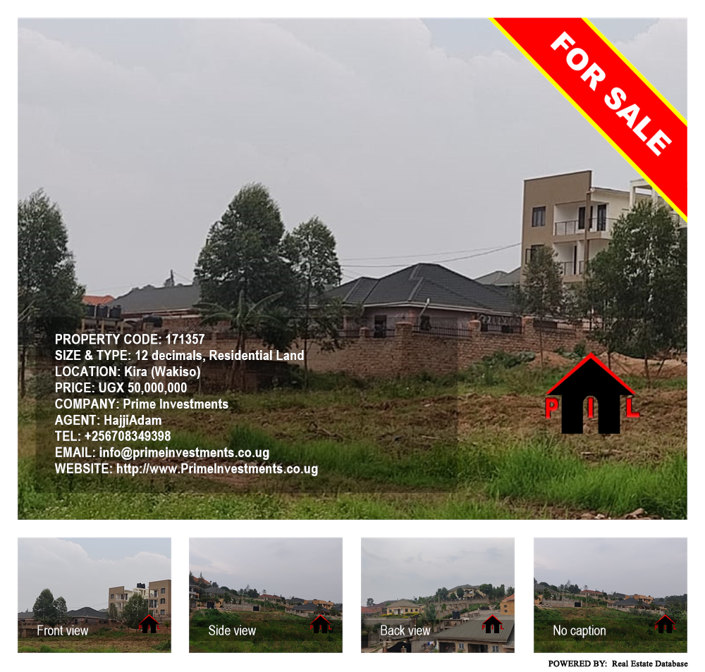 Residential Land  for sale in Kira Wakiso Uganda, code: 171357