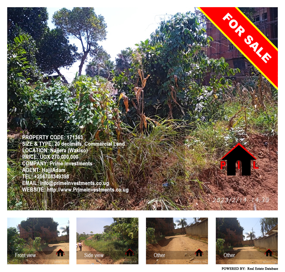 Commercial Land  for sale in Najjera Wakiso Uganda, code: 171363