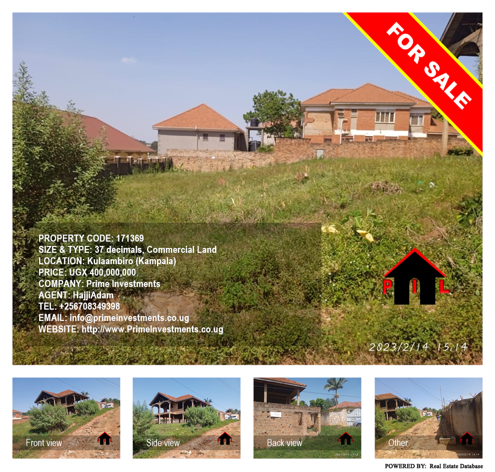 Commercial Land  for sale in Kulaambiro Kampala Uganda, code: 171369