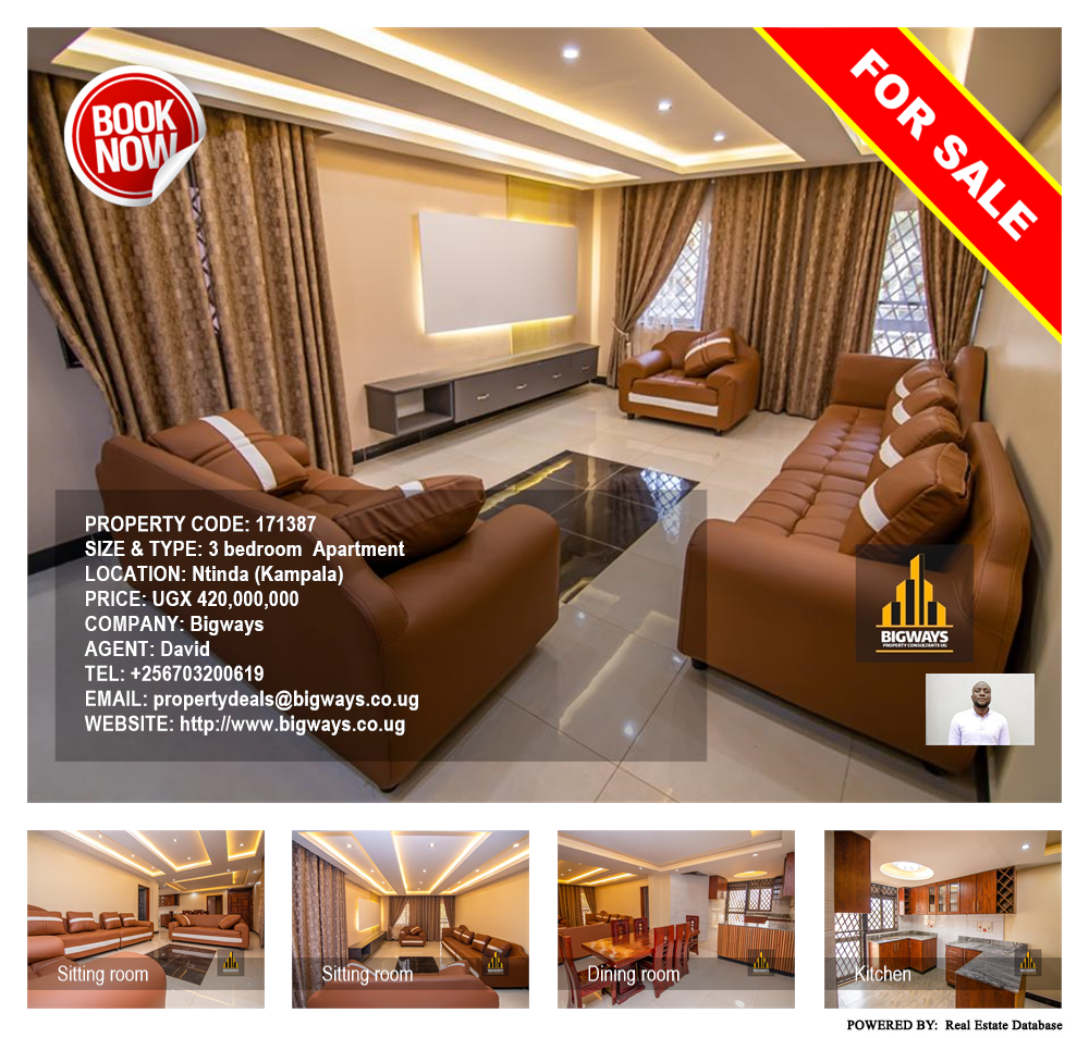 3 bedroom Apartment  for sale in Ntinda Kampala Uganda, code: 171387