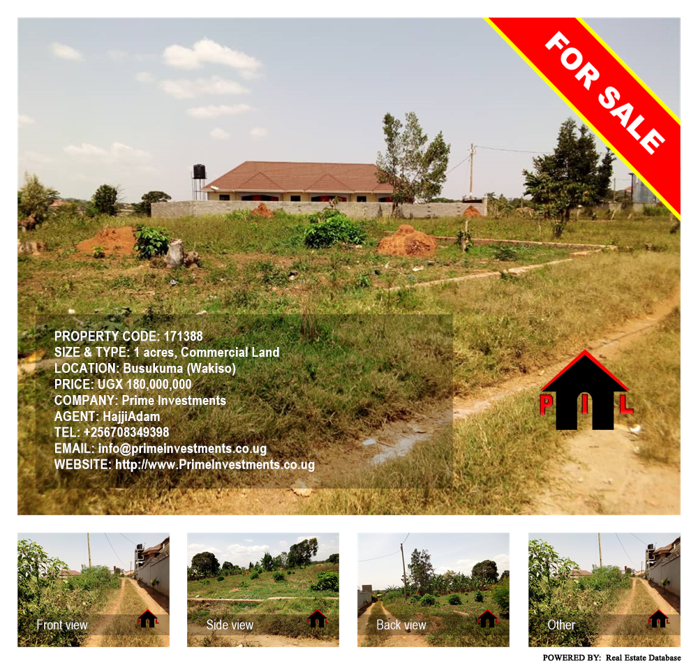 Commercial Land  for sale in Busukuma Wakiso Uganda, code: 171388