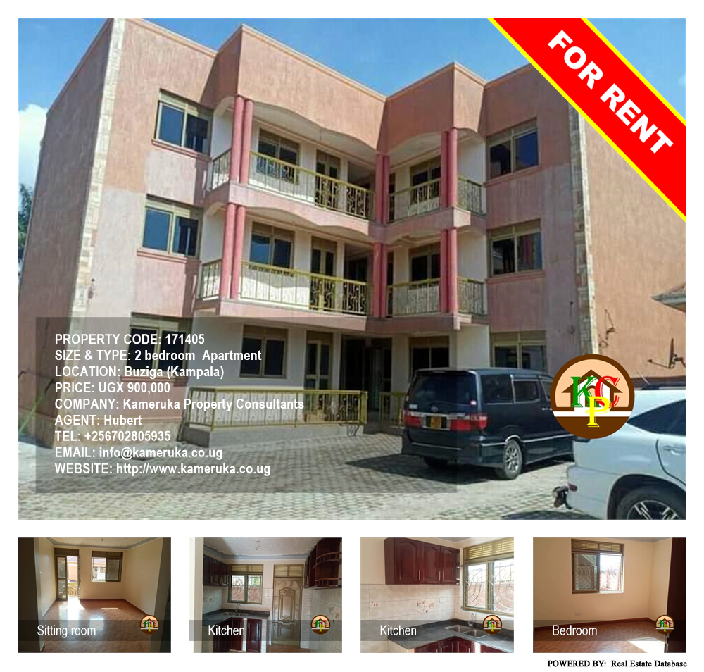 2 bedroom Apartment  for rent in Buziga Kampala Uganda, code: 171405