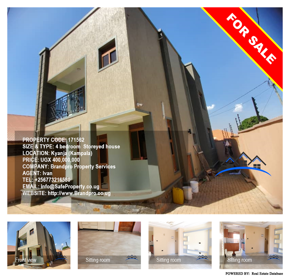 4 bedroom Storeyed house  for sale in Kyanja Kampala Uganda, code: 171562