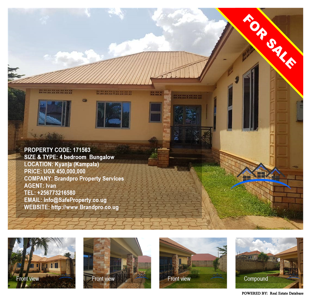 4 bedroom Bungalow  for sale in Kyanja Kampala Uganda, code: 171563