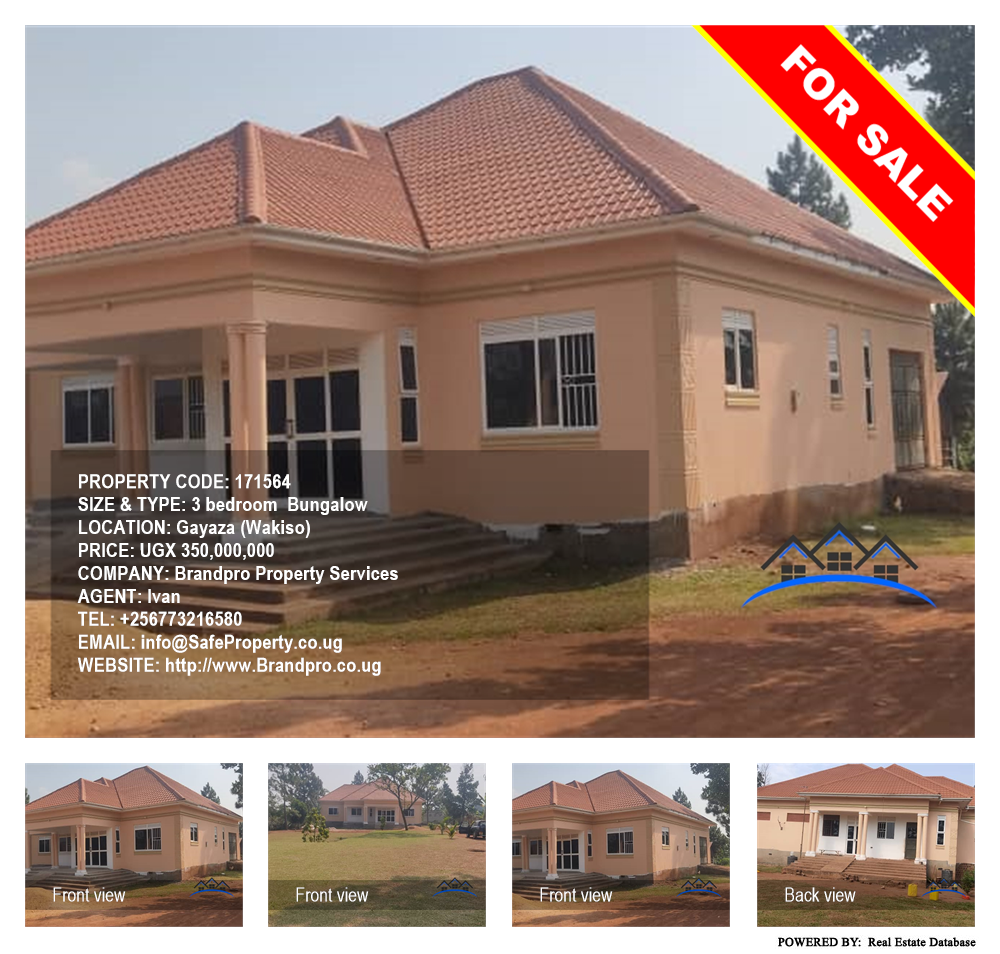 3 bedroom Bungalow  for sale in Gayaza Wakiso Uganda, code: 171564