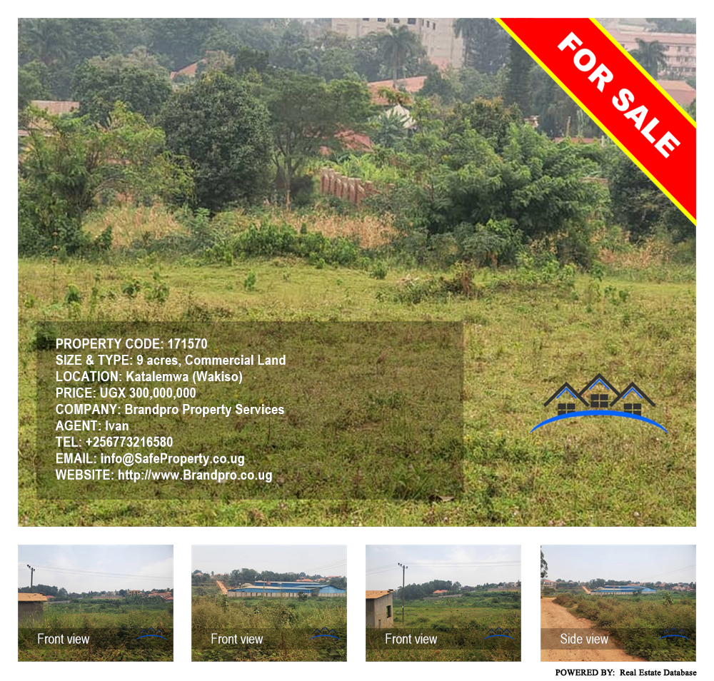 Commercial Land  for sale in Katalemwa Wakiso Uganda, code: 171570