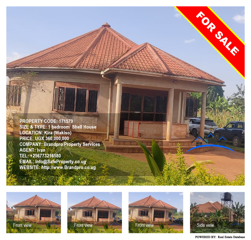 1 bedroom Shell House  for sale in Kira Wakiso Uganda, code: 171579