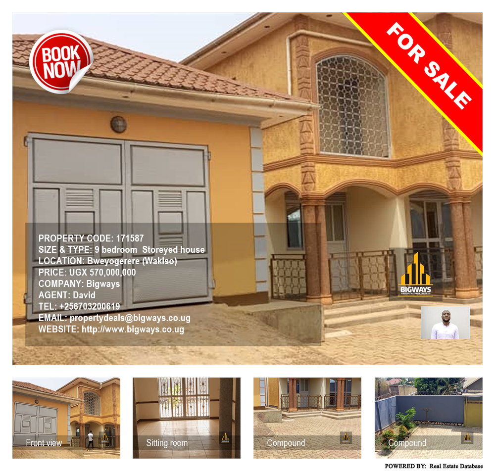 9 bedroom Storeyed house  for sale in Bweyogerere Wakiso Uganda, code: 171587