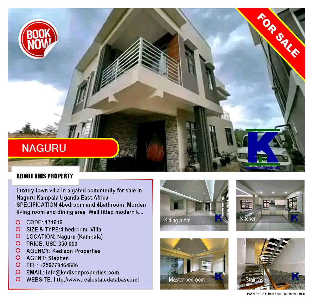 4 bedroom Villa  for sale in Naguru Kampala Uganda, code: 171616