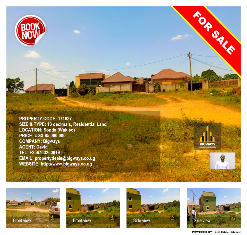 Residential Land  for sale in Sonde Wakiso Uganda, code: 171637
