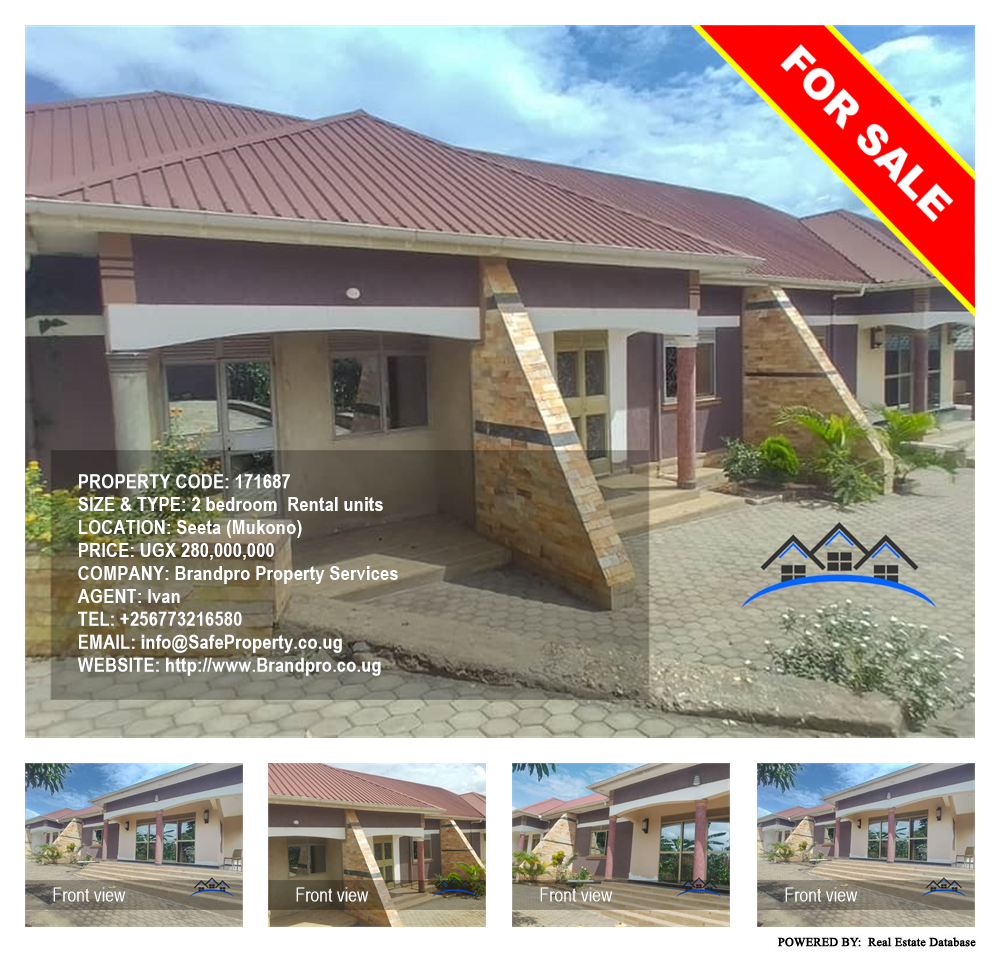 2 bedroom Rental units  for sale in Seeta Mukono Uganda, code: 171687