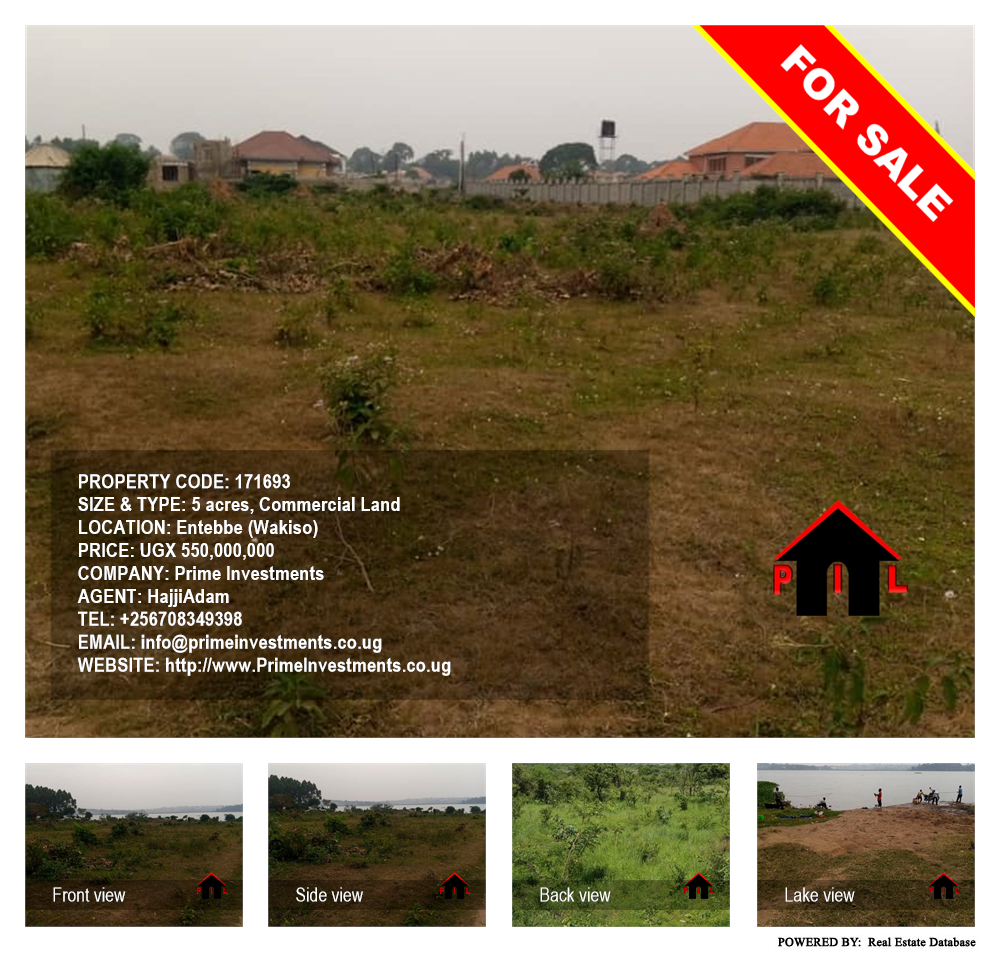 Commercial Land  for sale in Entebbe Wakiso Uganda, code: 171693