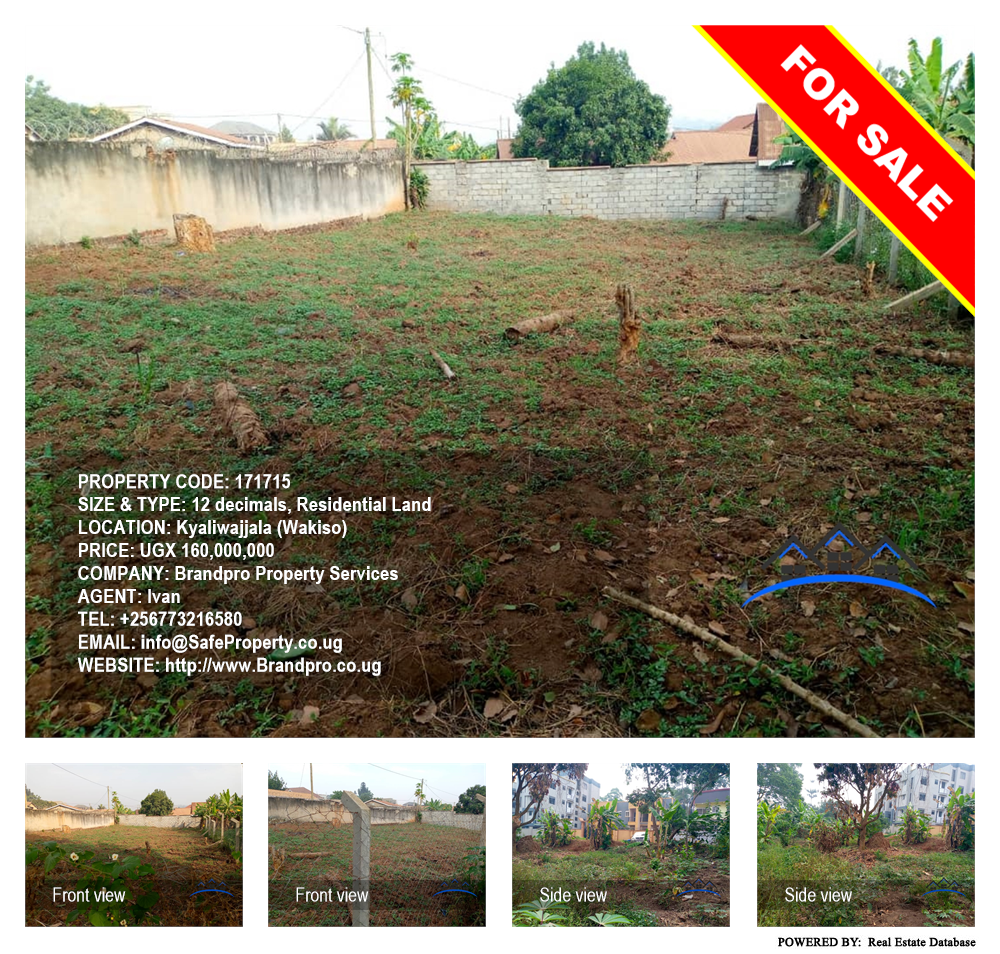 Residential Land  for sale in Kyaliwajjala Wakiso Uganda, code: 171715